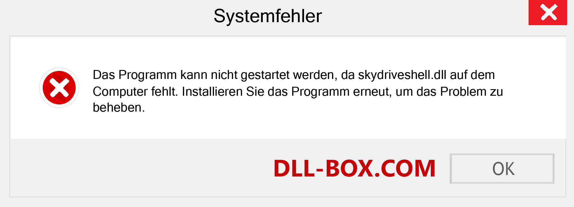 skydriveshell.dll-Datei fehlt?. Download für Windows 7, 8, 10 - Fix skydriveshell dll Missing Error unter Windows, Fotos, Bildern